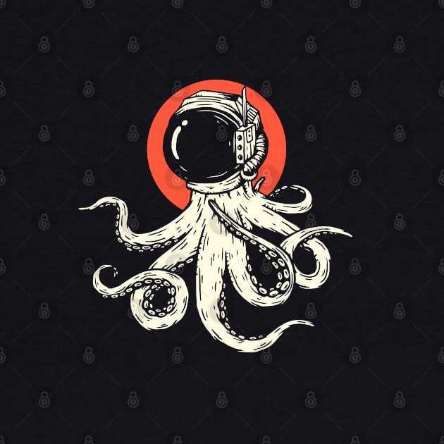 Squid astronaut by white.ink